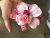 Pink flower and skull barrette