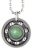 Aventurine Roller Derby Skate Bearing Pendant Necklace