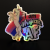 I am Majestic AF roller derby unicorn in bisexual pride flag colors