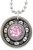 Pink Ice CZ Roller Derby Skate Bearing Pendant Necklace