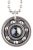 Hematite Roller Derby Skate Bearing Pendant Necklace