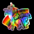I am Majestic AF Rainbow Roller Skating Unicorn Holographic Sticker