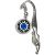 Mermaid Bookmark w/ Your Choice Roller Derby Skate Bearing Pendant