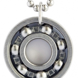Plain Roller Derby Skate Bearing Pendant Necklace
