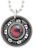 Ruby, Emerald & Sapphire Roller Derby Skate Bearing Pendant Necklace