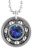 Heliotrope Crystal Roller Derby Skate Bearing Pendant Necklace