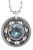 Indian Sapphire Crystal Roller Derby Skate Bearing Pendant Necklace