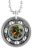 Volcano Crystal Roller Derby Skate Bearing Pendant Necklace