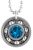 Zircon Crystal Roller Derby Skate Bearing Pendant Necklace – December Birthstone
