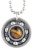 Yellow Tiger’s Eye Roller Derby Skate Bearing Pendant Necklace